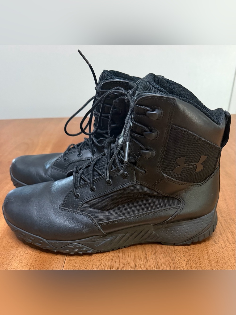 Under Armour - Stellar High Top Safety Toe Tactical Boots | Black | Men's Sz 9.5